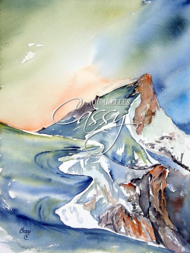 Le Mont-Maudit 41 cm X 31 cm